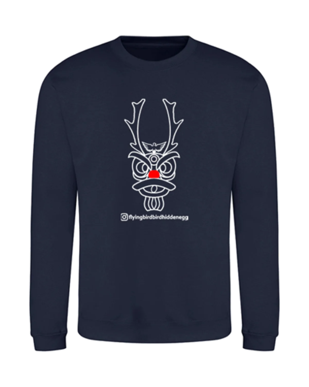 Festive Lion Jumper in Navy