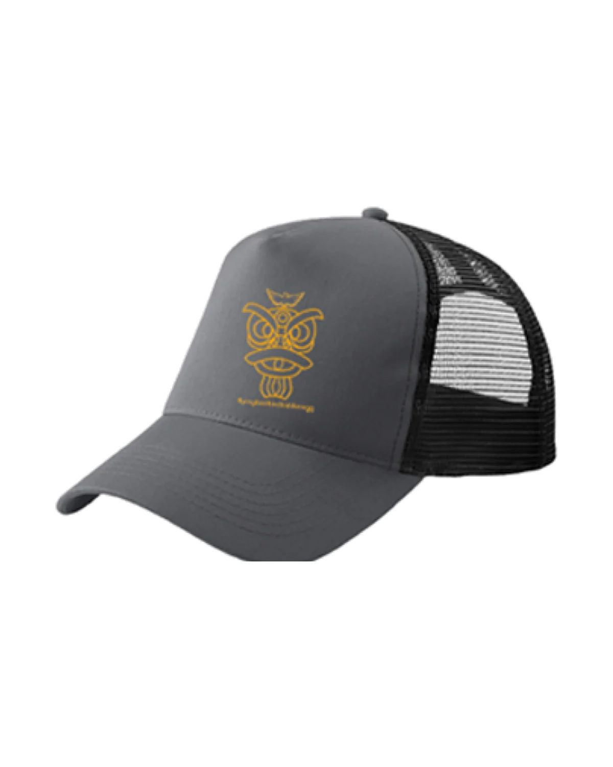 Lion Trucker Cap in Grey / Black